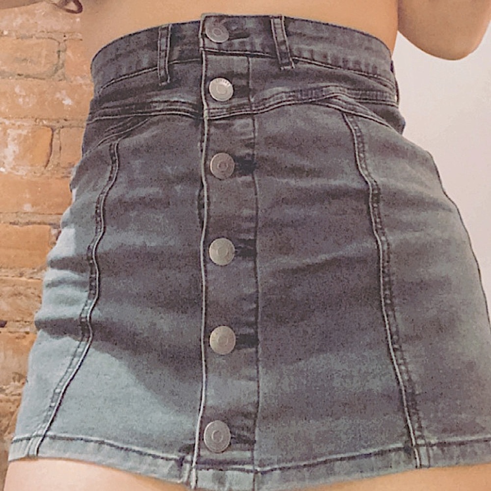 Denim Mini Skirt